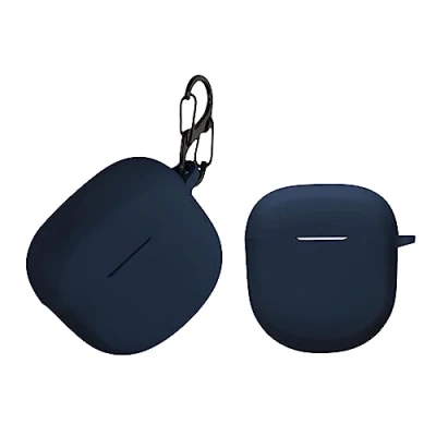 Afbeelding van kwmobile Hoes geschikt voor Bose QuietComfort Earbuds II Siliconen cover oordopjes in donkerblauw