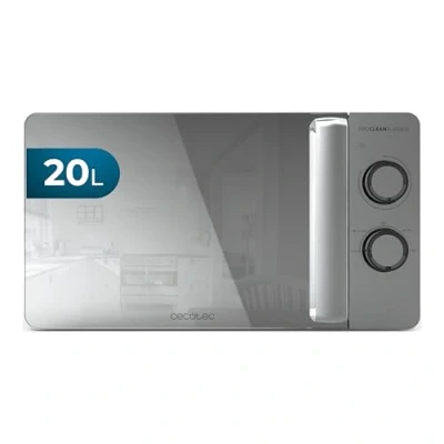 Afbeelding van Cecotec Magnetron met 20 l, Proclean 3060 flatbed, spiegelvermogen, 700 W, compact design, keramische binnenruimte, ontdooifunctie, timer 30 min, 3Dwave technologie, spiegeldeur