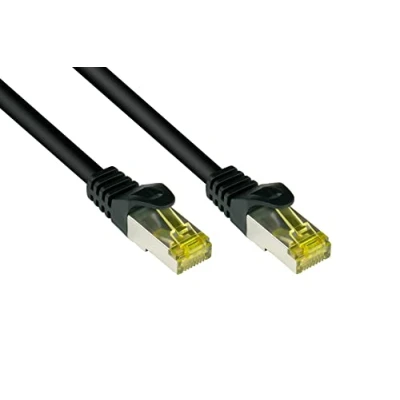 Afbeelding van S/FTP CAT7 10 Gigabit netwerkkabel / zwart LSZH 90 meter