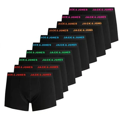 Afbeelding van Jack &amp; Jones Herenboxershorts, effen, 10 stuks, S