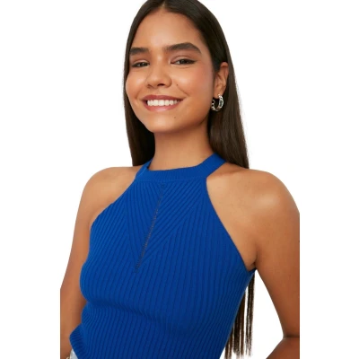 Afbeelding van Trendyol TWOSS20BZ0121 Volwassenen Vrouwen Blouse Sax M