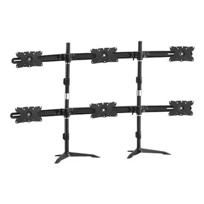 Afbeelding van Aavara DS610 32&quot; vaste zwarte flatscreen standaard voet voor platte beeldschermen (zwart, vast flat panel vloerstand, aluminium, staal, 61 cm (24 inch), 81,3 (32 TV)