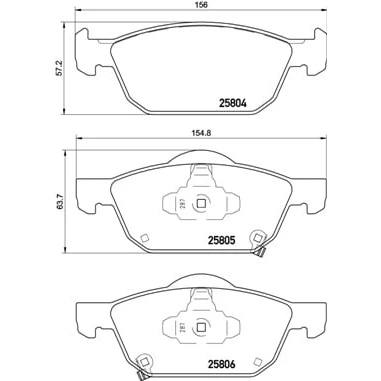 Afbeelding van Brembo Remblokset P 28 076X