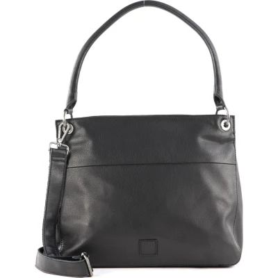 Afbeelding van FREDsBRUDER Leren Schoudertas PGL Karla Handbag Black Zwart