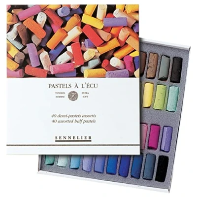 Afbeelding van Sennelier Doos met 40 halve pastelkleuren A L&#039;Écu Assortiment