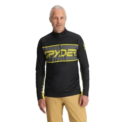 Afbeelding van Spyder Paramount 1/2 Zip, heren, Acid Yellow, M, geel, M