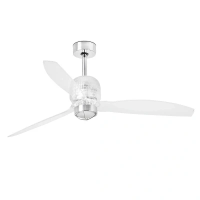 Afbeelding van Faro Lighting Deco LED Chrome Plafondventilator met DC Motor, 3000K