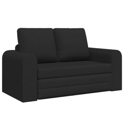 Afbeelding van vidaXL Vloer Sofa Bed 2 in 1 Zwart 148x71x83 cm Stof