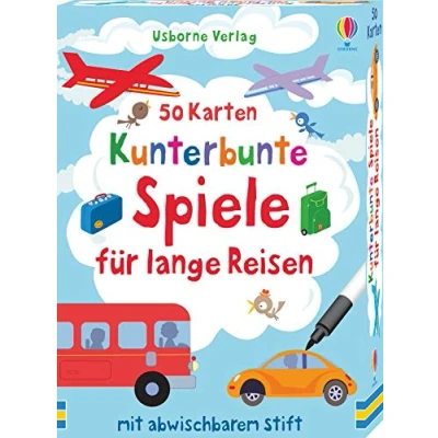 Afbeelding van 50 Karten: Kunterbunte Spiele für lange Reisen