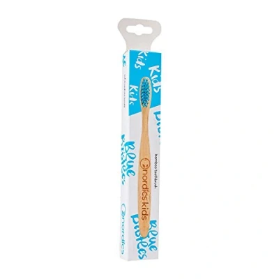 Afbeelding van Nordics Tandenborstel kids bamboe blauw 1 stuks