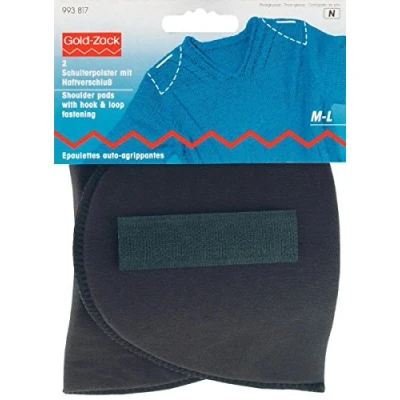 Afbeelding van Prym Schouder Pads Set in met haak en lus bevestiging zwart M L