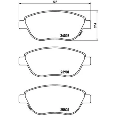 Afbeelding van Brembo Remblokset P 23 153