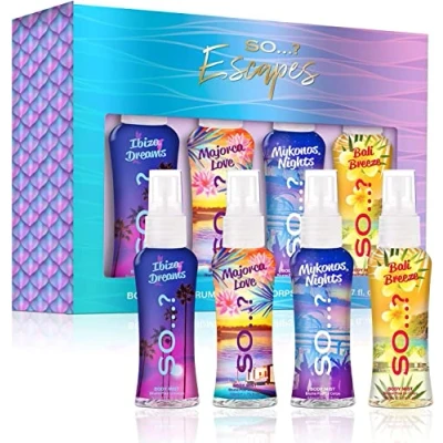 Afbeelding van So…? Summer Escapes Womens Gift Sets Bundle, Body Mist Fragrance Spray (4x50ml)