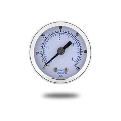 Afbeelding van Akozon Mini manometer voor brandstof lucht olie vloeistof water 0 20bar/0 300psi 1/8&quot; BSPT schroefdraad