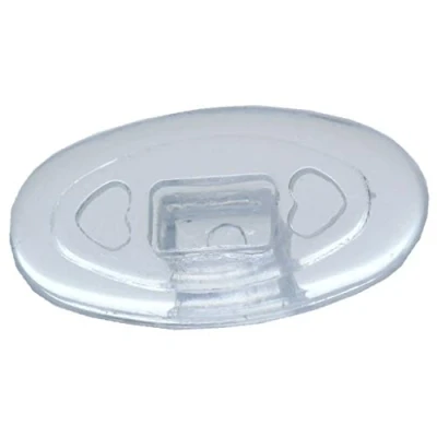 Afbeelding van 2 paar (4 stuks) neuspads / brillenpads siliconen schroefsysteem, verschillende maten (druppels 15 mm)