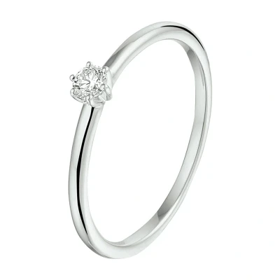 Afbeelding van Trendjuwelier huiscollectie Ring Diamant 0.10ct H SI Witgoud