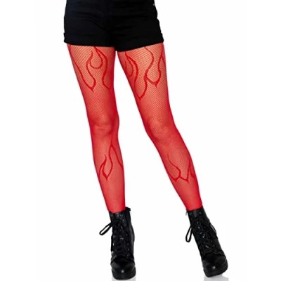 Afbeelding van Leg Avenue Flame Net Panty Rood