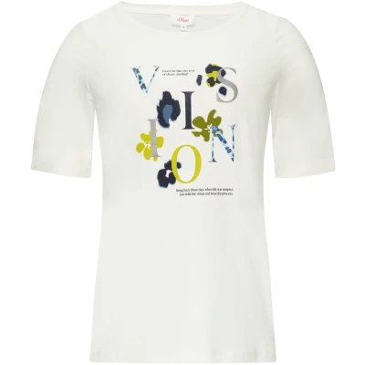 Afbeelding van s.Oliver T shirt Maat 38 Vrouwen 02E1 WHITE