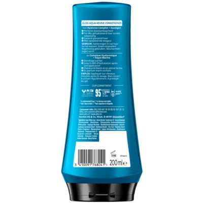 Afbeelding van 6x Gliss Aqua Revive Conditioner 200 ml