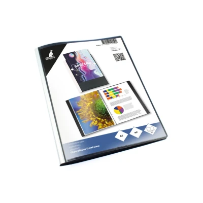 Afbeelding van Kangaro showalbum A5 PP 20 insteektassen zwart met insteek K 3025 5