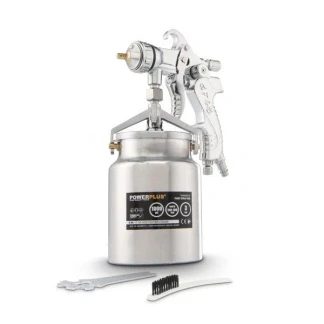 Afbeelding van Verfspuit Powerplus 1 liter inhoud (Luchtdruk 3 Bar, Regelbaar, Insclusief accessoires)