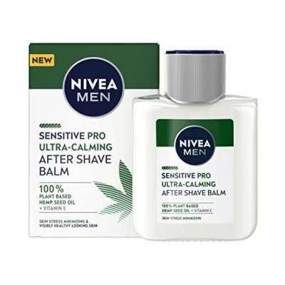 Afbeelding van NIVEA MEN Sensitive Pro Balsamo Dopobarba Ultra Kalmerend in Confezione da 100 ml, After Shave Uomo con Olio di Semi Canapa e V