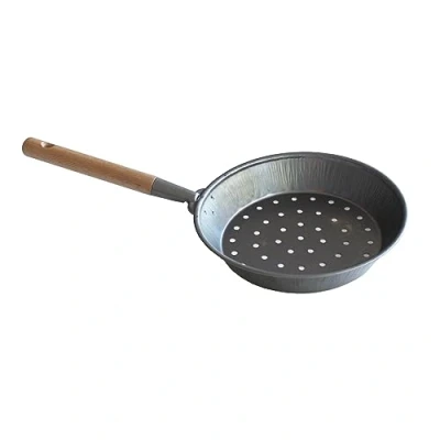 Afbeelding van Snips, Kastanjepan met antislip houten handvat, 52 x 27 4 cm, gemaakt in Italië, metaal, staal, cm