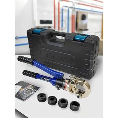 Afbeelding van AMZCNC Professionele perstang, U profiel, set met persbekken 16 20 25 32 mm, voor composietbuis, inclusief bekinzetstukken U16,U20,U25,U32