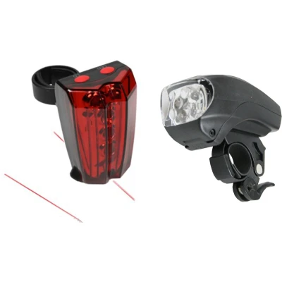 Afbeelding van Benson Fietsverlichting set voor/achterlicht fiets LED en Laser
