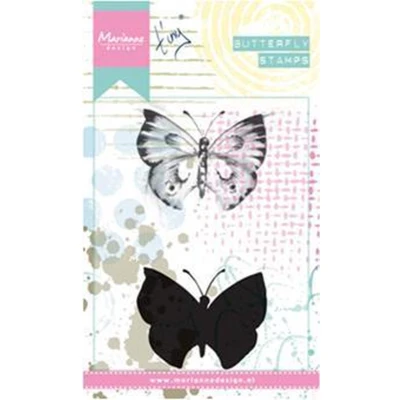 Afbeelding van Marianne Design Cling Stempel Tinys Vlinders 1 MM1613