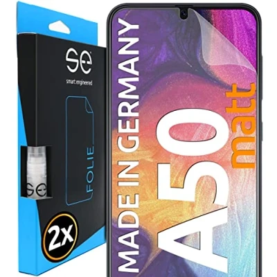 Afbeelding van 3D Screenprotector voor Samsung Galaxy A50 [2 stuks smart engineered] Matte, volledig dekkende ontspiegelde beschermfolie, vriendelijk beschermhoesjes, Geen glas maar TPU folie