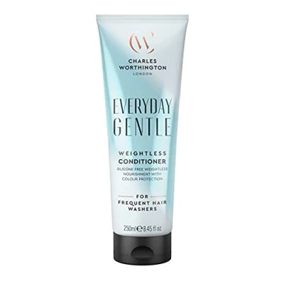 Afbeelding van Charles Worthington Dagelijkse zachte gewichtloze conditioner, voeden en beschermen, salonconditioner voor dagelijks gebruik, 250 ml