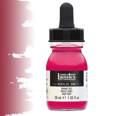 Afbeelding van Liquitex Professional Acrylic Ink! Rubine Red 30ml 388 4260388