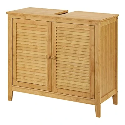 Afbeelding van Wastafelonderkast Värmdö 60x67x30 cm bamboe