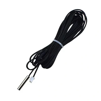 Afbeelding van Reland Sun Hoge temperatuur 0.5M 1M 2M 3M 4M 5M 6M 7M 8M 9M 10M 15M 20M 25M 30M NTC temperatuursensor 10K 1% nauwkeurigheid temperatuurdetectie sonde MF58 3950 W1401 kabel (4M)