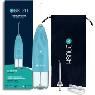 Afbeelding van Y Brush Hydro go Monddouche Draagbaar Draadloos Oplaadbaar Tank 100ml voor thuis en op reis