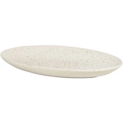 Afbeelding van Broste Copenhagen Nordic Vanilla schotel ovaal 22 cm Cream with grains