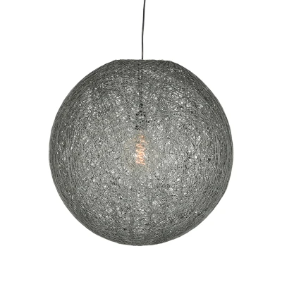 Afbeelding van LABEL51 Hanglamp Twist Grijs Vlas 55 cm