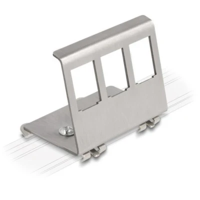 Afbeelding van Delock Keystone Metall Halterung 3 Port für Hutschiene HQ products