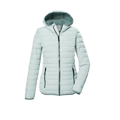 Afbeelding van G.I.G.A. DX dames Gewatteerd jack/overgangsjack met capuchon GS 65 WMN QLTD JCKT, light aquaverde, 42, 43050 000