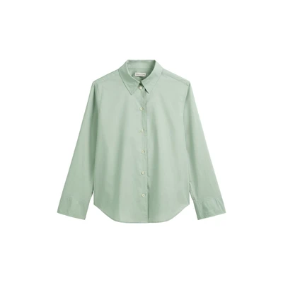 Afbeelding van Marc O&#039;Polo Ashape Overhemdblouse, Dames, Maat: 34, Dusty mint