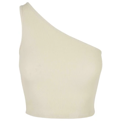 Afbeelding van Urban Classics Cropped Asymmetric Top, Dames, Maat: 4XL, Softseagrass