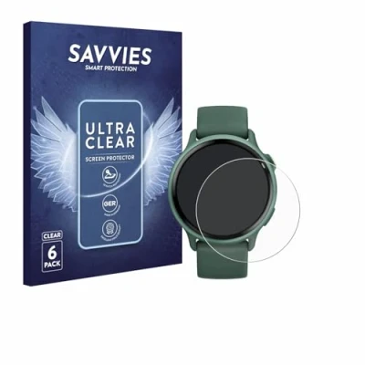 Afbeelding van Savvies (6 Stuks) Schermbeschermer voor Garmin vivoactive 6 Screen Protector Ultra Transparant