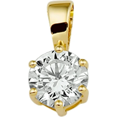 Afbeelding van Gouden zirkonia hanger