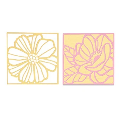 Afbeelding van Sizzix Thinlits Die Set Floral Card Fronts 3PK 665177 Olivia Rose (04 21)