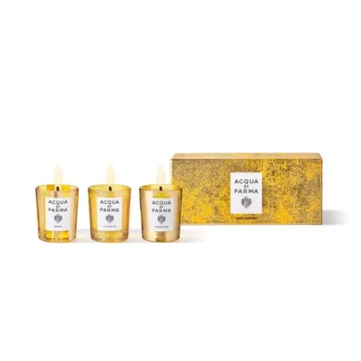 Afbeelding van Acqua di Parma Home Fragrance Glass Candle Collection Pakket Holiday 2024 Set 3x 70gr