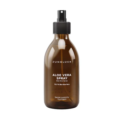 Afbeelding van JUNGLÜCK aloë vera Spray Verfrist, verkoelt en hydrateert huid &amp; haar 92,9% biologische 250 ml