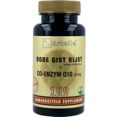 Afbeelding van Artelle Rode Gist Rijst Co Enzym Q10 Vegacapsules