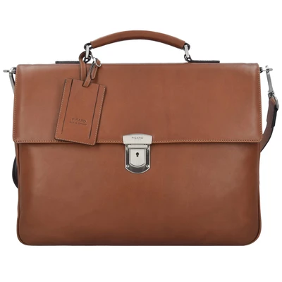 Afbeelding van Picard Authentic Aktetas, Maat: One Size, Cognac