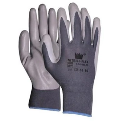 Afbeelding van Werkhandschoen nylon nitril gecoat, 10/XL, CERVA, Grijs Geschikt voor Rundvee Koeien Veehouderij